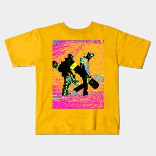 Snowboarding Pals - Snowboarders Kids T-Shirt